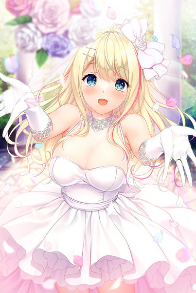 あなたが選ぶ描きおろしグッズ企画 ゆびさきコネクション 夏歩のブーケトス B2タペストリー
