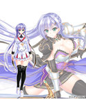 ユニオリズム☆カルテット セルフィ抱き枕カバー 〜ナイトドレス.ver 画像2