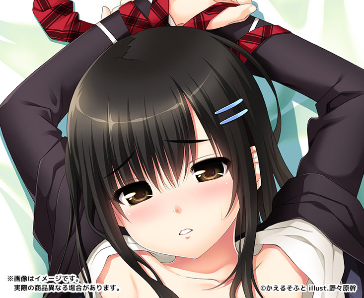 【再販】野々原幹先生描き下ろし 微少女 橘京花抱き枕カバー アクアヴェール 画像1