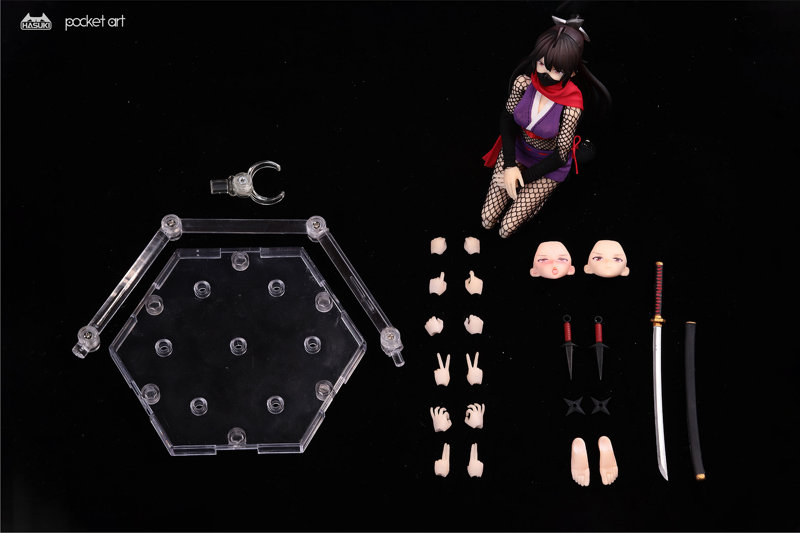 pocket artシリーズ PA002 女忍 萩 1/12 完成品アクションフィギュア 画像12