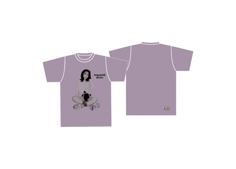 【河北彩花】 Saika Kawakita Tee by MNKM ライトパープル Mサイズ