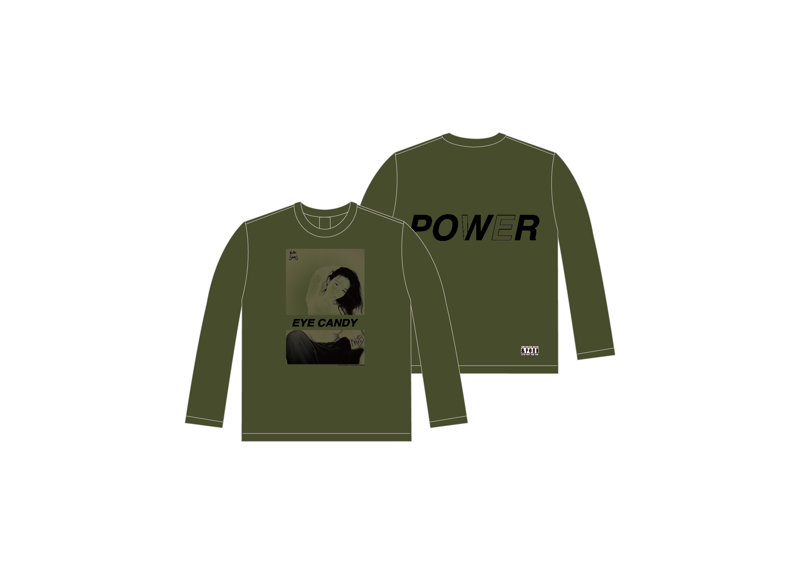 【河北彩花】Saika Kawakita Long sleeve by MNKM ライトオリーブ Mサイズ