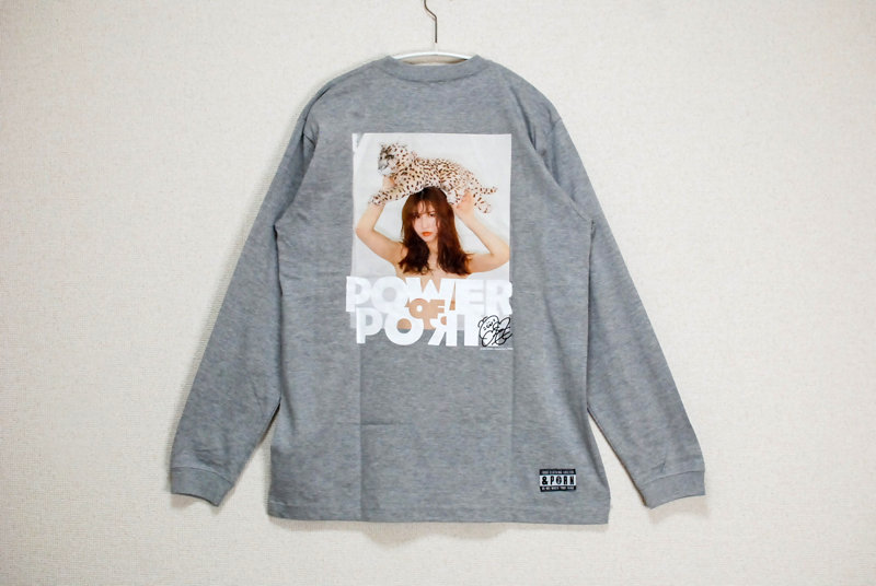 【桜空もも】 Momo Sakura Long sleeve by MNKM グレー Lサイズ 画像2