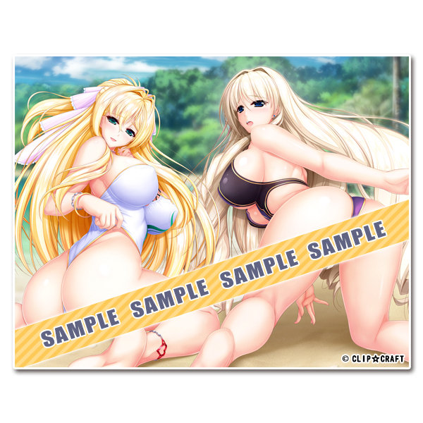 ユニオリズム☆カルテット B2横タペストリー 水着コーデ ユリナ&シルヴェリア