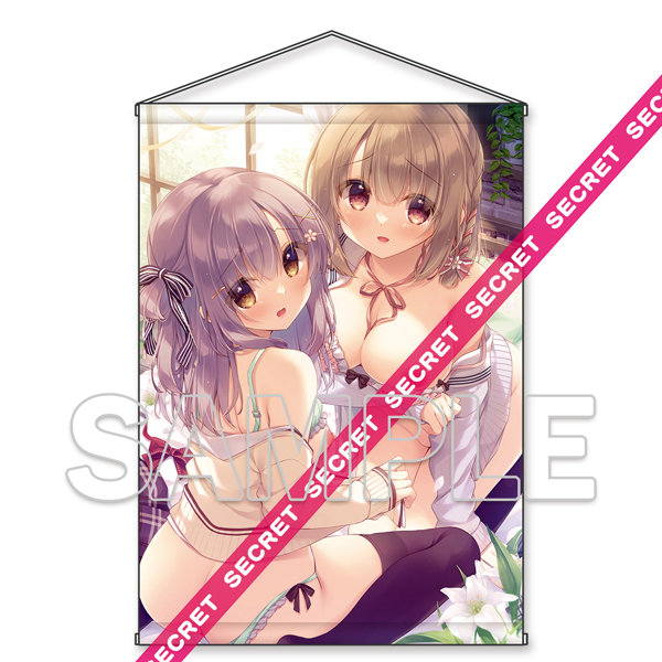 ゆき恵描き下ろし「どっちとする？」花菜ちゃんひなちゃん X-RATEDタペストリー【B2】