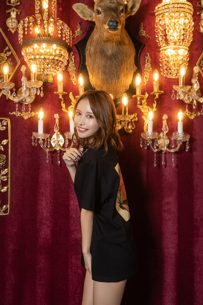 【GODTAIL × 伊藤舞雪】Thunder Patch × Backprint TEE BLACK Mサイズ 画像8