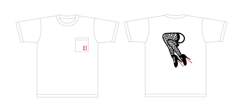 【buggy × 希島あいり】Sexy Legs Breast Pocket TEE Lサイズ 画像4