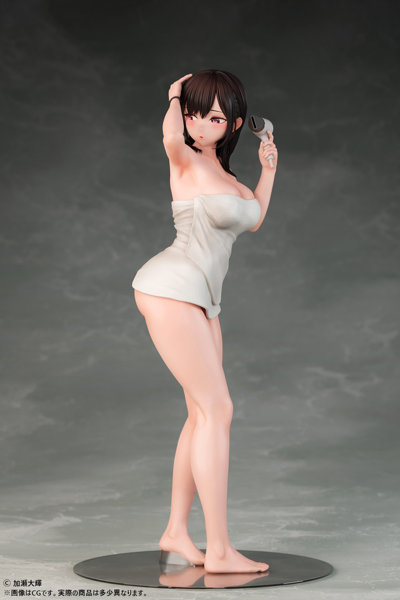 加瀬大輝 イラスト 髪を乾かすJ●さん 1/6スケール 塗装済み完成品フィギュア 画像3