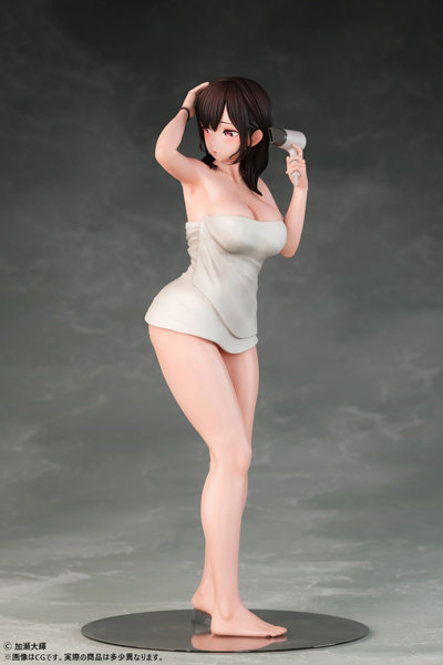 加瀬大輝 イラスト 髪を乾かすJ●さん 1/6スケール 塗装済み完成品フィギュア 画像4