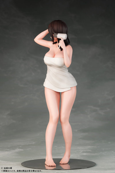 加瀬大輝 イラスト 髪を乾かすJ●さん 1/6スケール 塗装済み完成品フィギュア 画像5