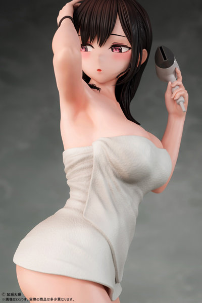 加瀬大輝 イラスト 髪を乾かすJ●さん 1/6スケール 塗装済み完成品フィギュア 画像14