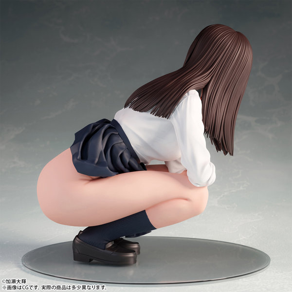 加瀬大輝 イラスト「しゃがみJ●さん」 脱衣ver. 1/6スケール塗装済み完成品フィギュア 画像4