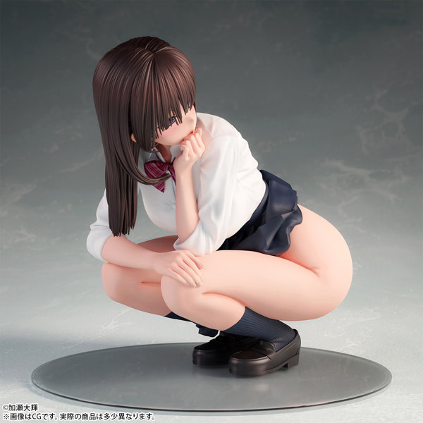 加瀬大輝 イラスト「しゃがみJ●さん」 脱衣ver. 1/6スケール塗装済み完成品フィギュア 画像6