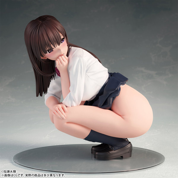 加瀬大輝 イラスト「しゃがみJ●さん」 脱衣ver. 1/6スケール塗装済み完成品フィギュア 画像7