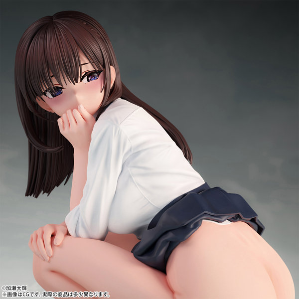 加瀬大輝 イラスト「しゃがみJ●さん」 脱衣ver. 1/6スケール塗装済み完成品フィギュア 画像8
