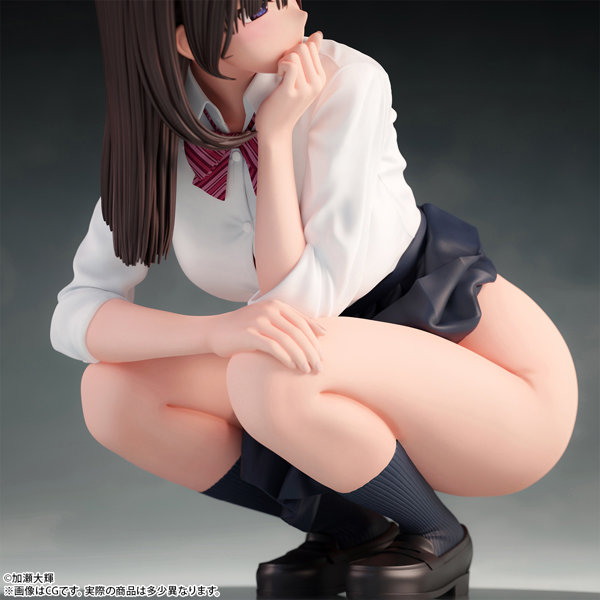 加瀬大輝 イラスト「しゃがみJ●さん」 脱衣ver. 1/6スケール塗装済み完成品フィギュア 画像12