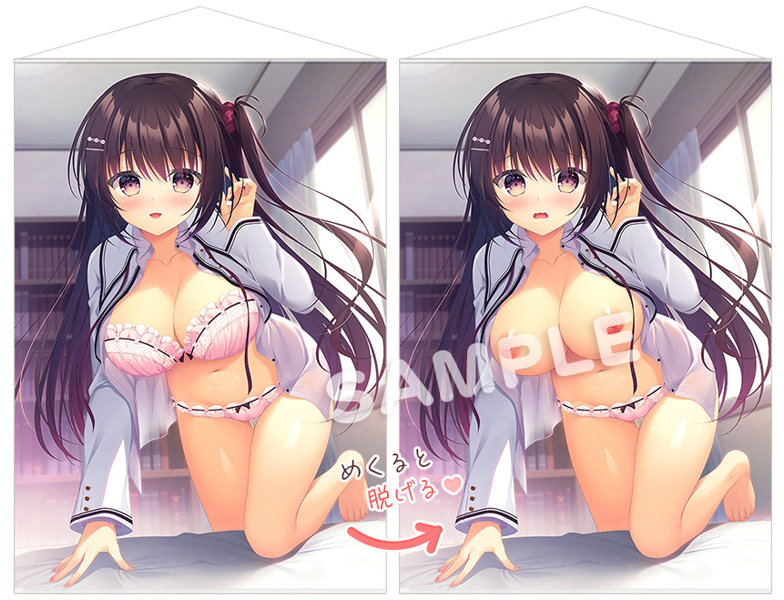 鷹乃ゆき先生描き下ろし ダキカノ 水瀬四葉 A1サイズ2重タペストリー