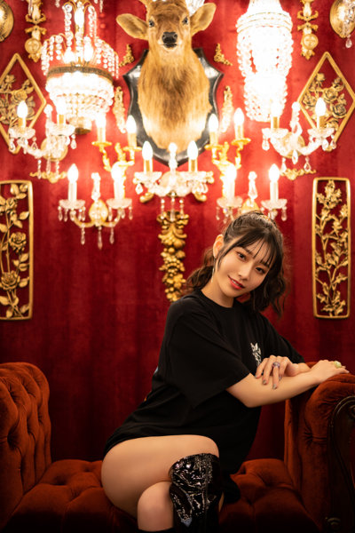 【KENTOO × 河北彩花】Devil kawakita Saika TEE BLACK/XLサイズ 画像9