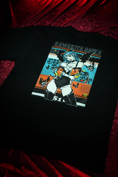 【KENTOO × 河北彩花】Devil kawakita Saika TEE BLACK/XLサイズ 画像13