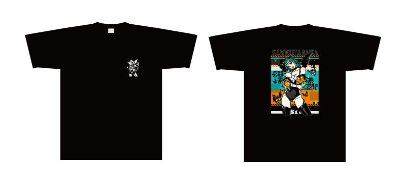 【KENTOO × 河北彩花】Devil kawakita Saika TEE BLACK/XLサイズ 画像14