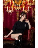 【KENTOO × 河北彩花】Devil kawakita Saika TEE BLACK/XLサイズ 画像4