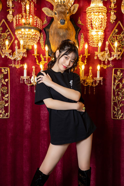 【KENTOO × 河北彩花】Devil kawakita Saika TEE BLACK/XLサイズ