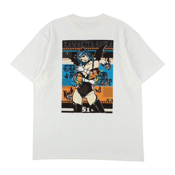 【KENTOO × 河北彩花】Devil kawakita Saika TEE WHITE/XLサイズ 画像2