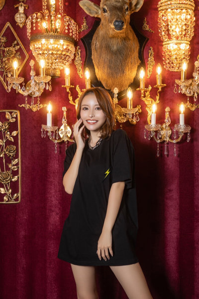 【GODTAIL×伊藤舞雪】Thunder Patch × Backprint TEE BLACK/XLサイズ 画像7