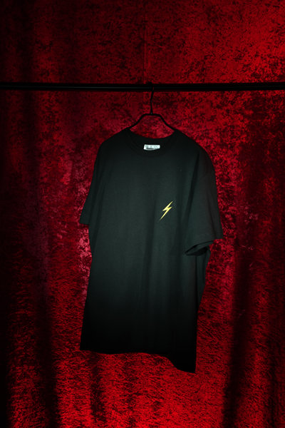 【GODTAIL×伊藤舞雪】Thunder Patch × Backprint TEE BLACK/XLサイズ 画像10