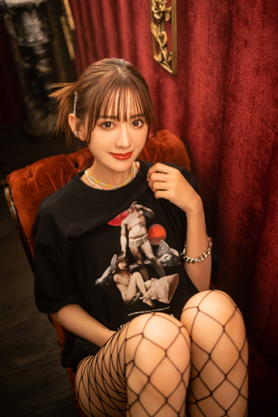 【buggy×希島あいり】Kijima × David Statue TEE BLACK/XLサイズ 画像3