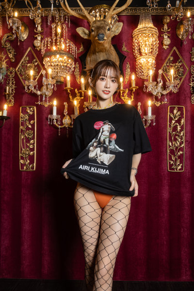 【buggy×希島あいり】Kijima × David Statue TEE BLACK/XLサイズ 画像6