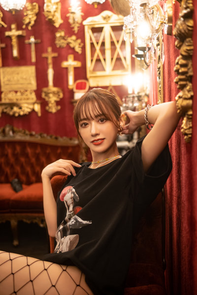 【buggy×希島あいり】Kijima × David Statue TEE BLACK/XLサイズ 画像8