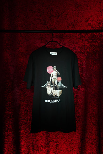 【buggy×希島あいり】Kijima × David Statue TEE BLACK/XLサイズ 画像9