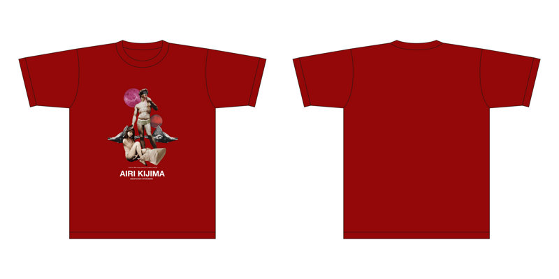 【buggy×希島あいり】Kijima × David Statue TEE WINERED/Lサイズ