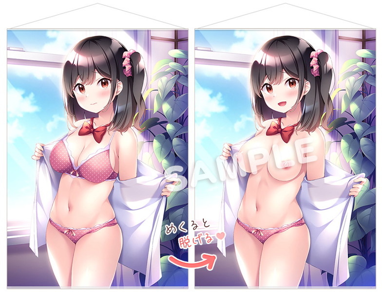 わにたろー。先生描き下ろし ダキカノ 館林まひる A1サイズ2重タペストリー