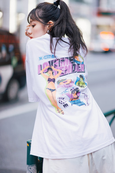 【MIYASHITA RENA】WANNA TASTE ME? TEE/WHITE/サイズL 画像11