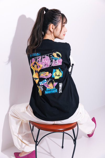 【MIYASHITA RENA】WANNA TASTE ME? TEE/BLACK/サイズL 画像3