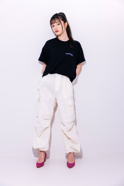 【MIYASHITA RENA】WANNA TASTE ME? TEE/BLACK/サイズL 画像6