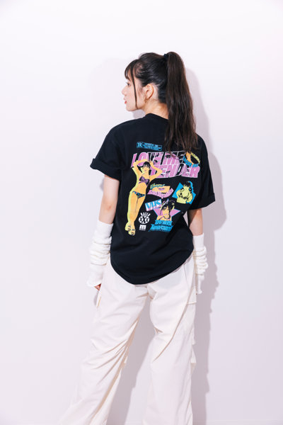 【MIYASHITA RENA】WANNA TASTE ME? TEE/BLACK/サイズL 画像7