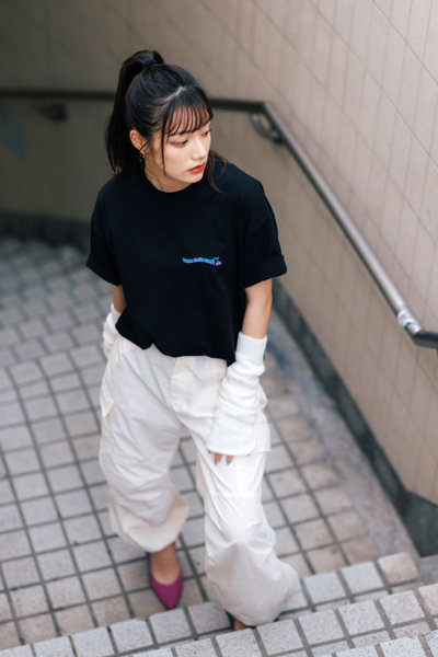 【MIYASHITA RENA】WANNA TASTE ME? TEE/BLACK/サイズL 画像8