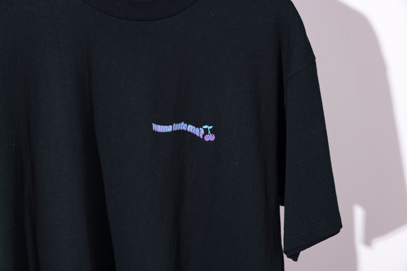 【MIYASHITA RENA】WANNA TASTE ME? TEE/BLACK/サイズL 画像13