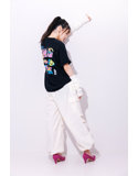 【MIYASHITA RENA】WANNA TASTE ME？ TEE/BLACK/サイズL 画像5