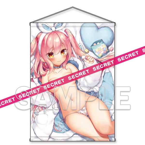 イチリ描き下ろし もふもふ▽うさぎちゃんX-RATEDタペストリー【B2】