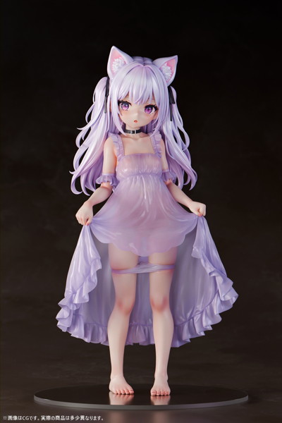 肉感少女 たくし上げ猫娘 ミヌエッタ 1/4スケール塗装済み完成品フィギュア 画像1