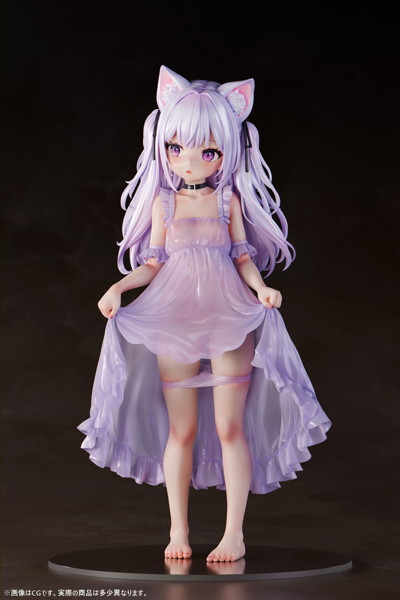 肉感少女 たくし上げ猫娘 ミヌエッタ 1/4スケール塗装済み完成品フィギュア 画像2