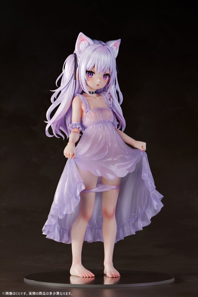 肉感少女 たくし上げ猫娘 ミヌエッタ 1/4スケール塗装済み完成品フィギュア 画像8