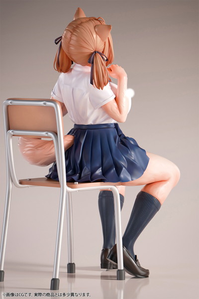 肉感少女 発情期メスケモ同級生の誘惑 小麦 1/6スケール塗装済み完成品フィギュア 画像6