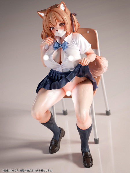 肉感少女 発情期メスケモ同級生の誘惑 小麦 1/6スケール塗装済み完成品フィギュア 画像11