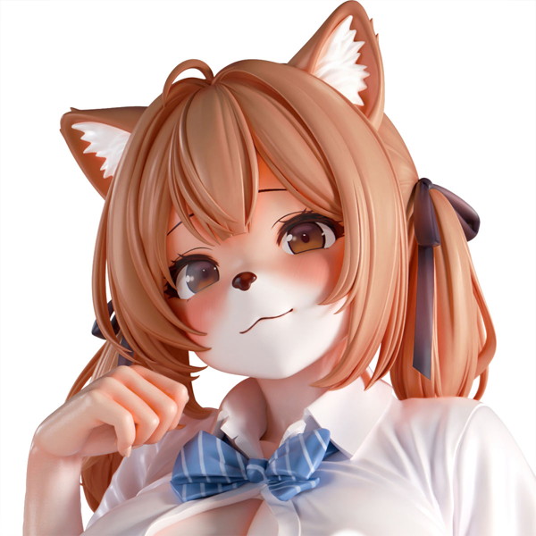 肉感少女 発情期メスケモ同級生の誘惑 小麦 1/6スケール塗装済み完成品フィギュア 画像20