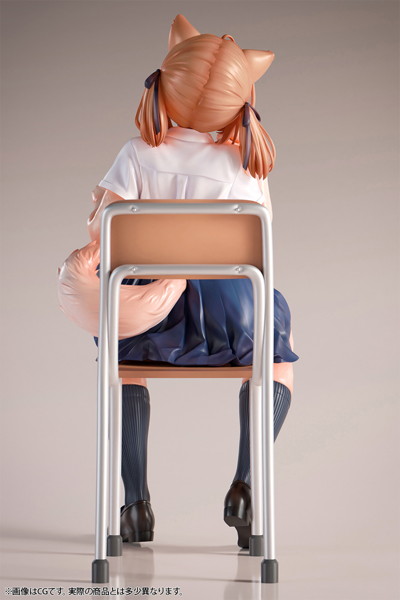肉感少女 発情期メスケモ同級生の誘惑 小麦 1/4スケール塗装済み完成品フィギュア 画像5